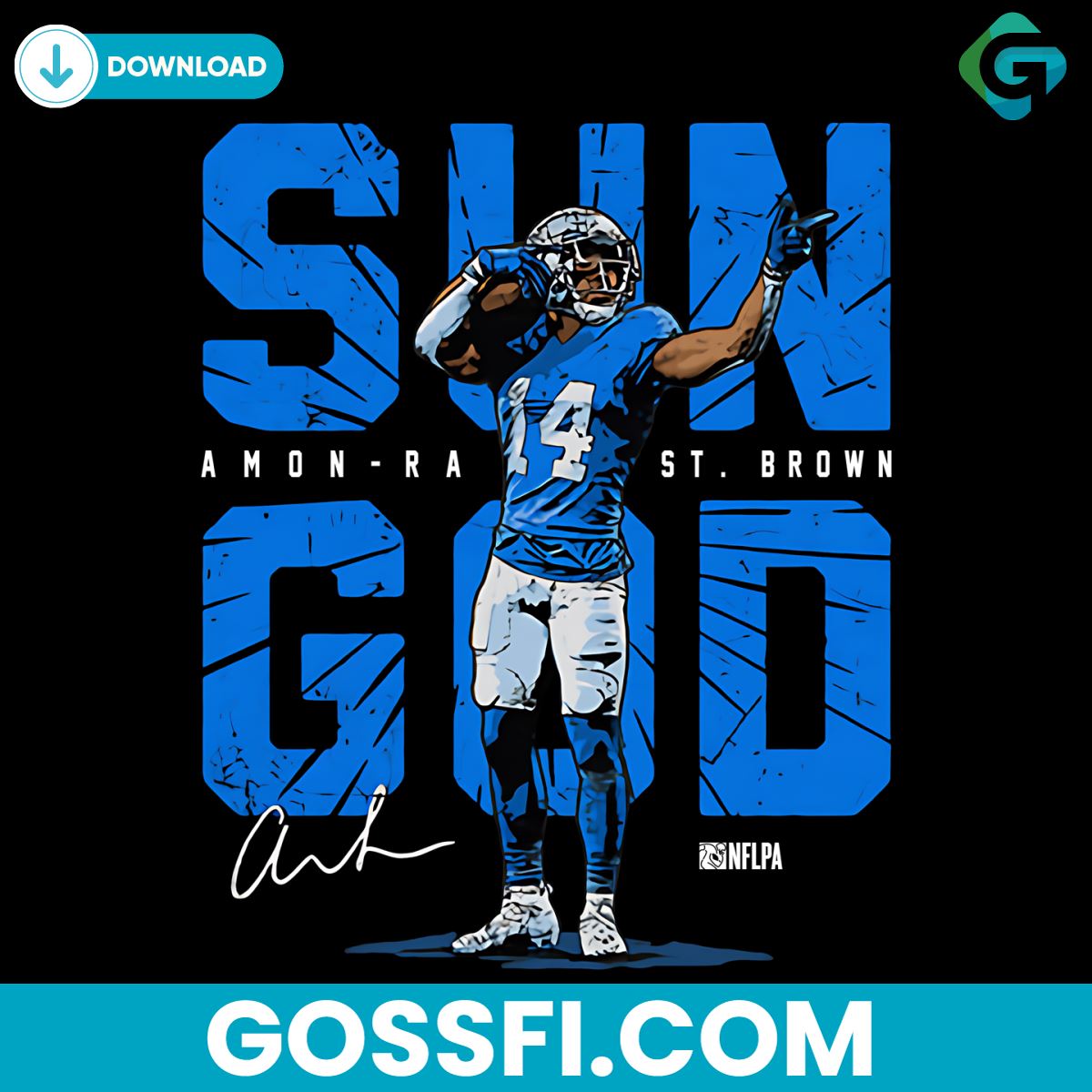 amon-ra-st-brown-detroit-lions-png-digital-download