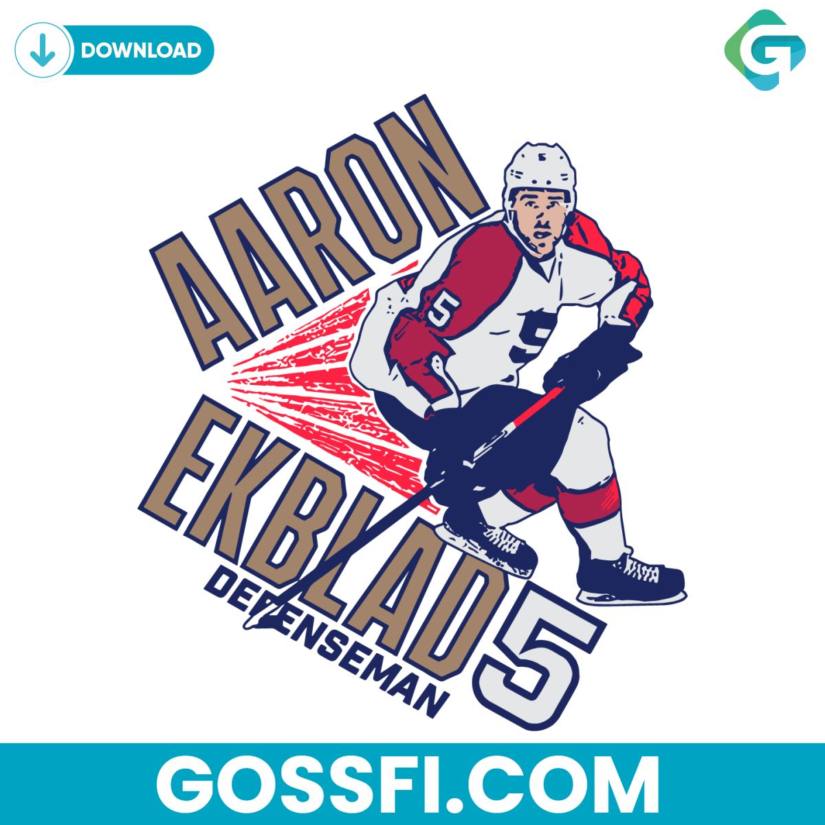 florida-panthers-aaron-ekblad-nhl-player-svg