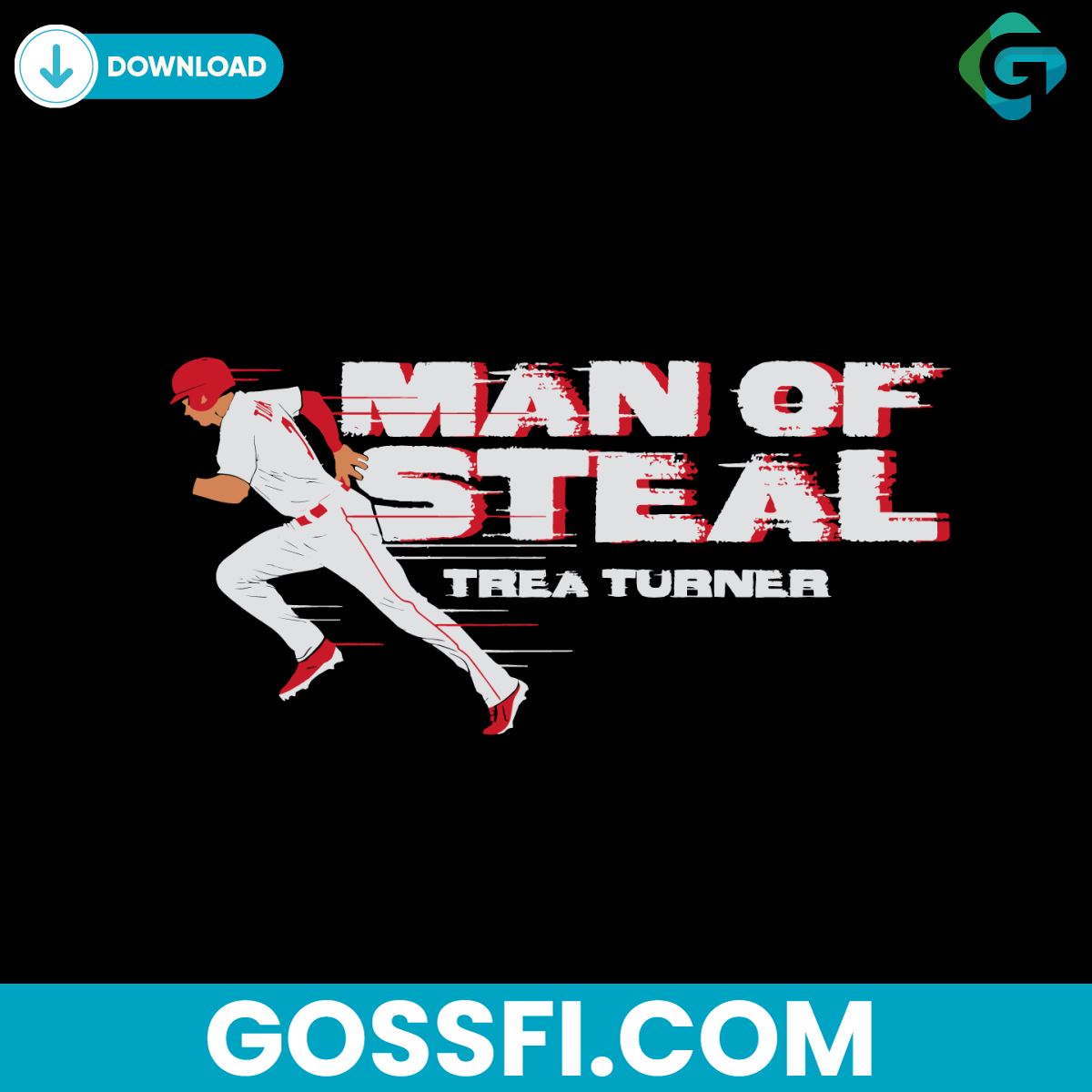 trea-runner-man-of-steal-los-angeles-dodgers-svg