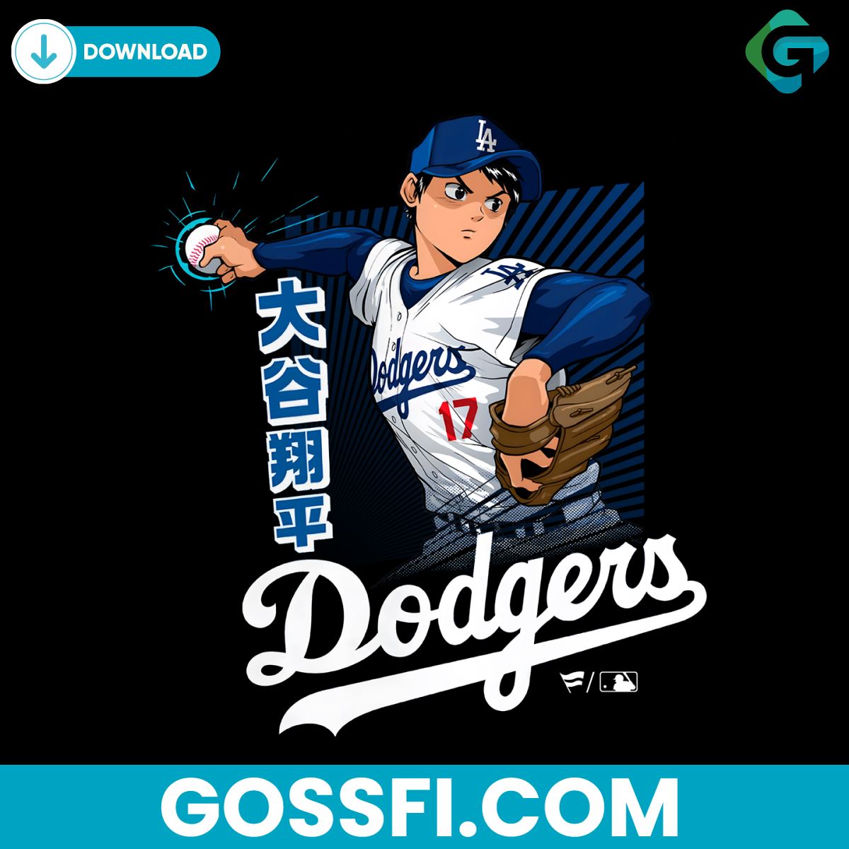 shohei-ohtani-los-angeles-dodgers-baseball-player-anime-png