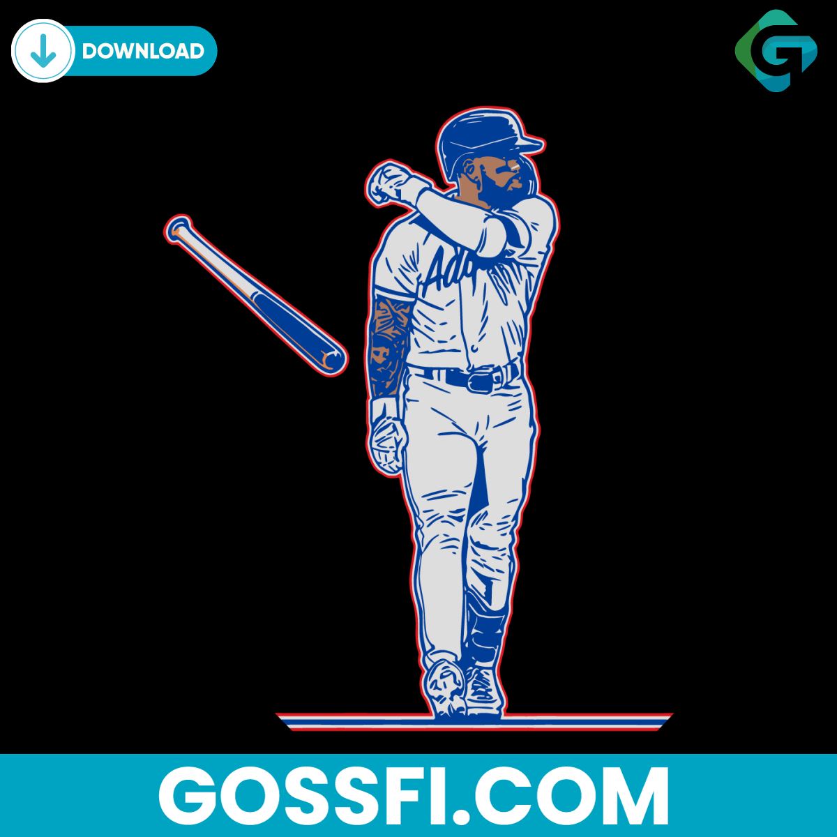 adolis-flippin-garcia-texas-ranger-mlb-svg